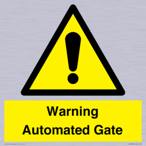 Warning Automated Gate